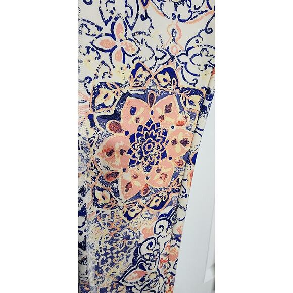 Lucky Brand Lotus floral multicolored Leggings Size Large - Picture 3 of 5